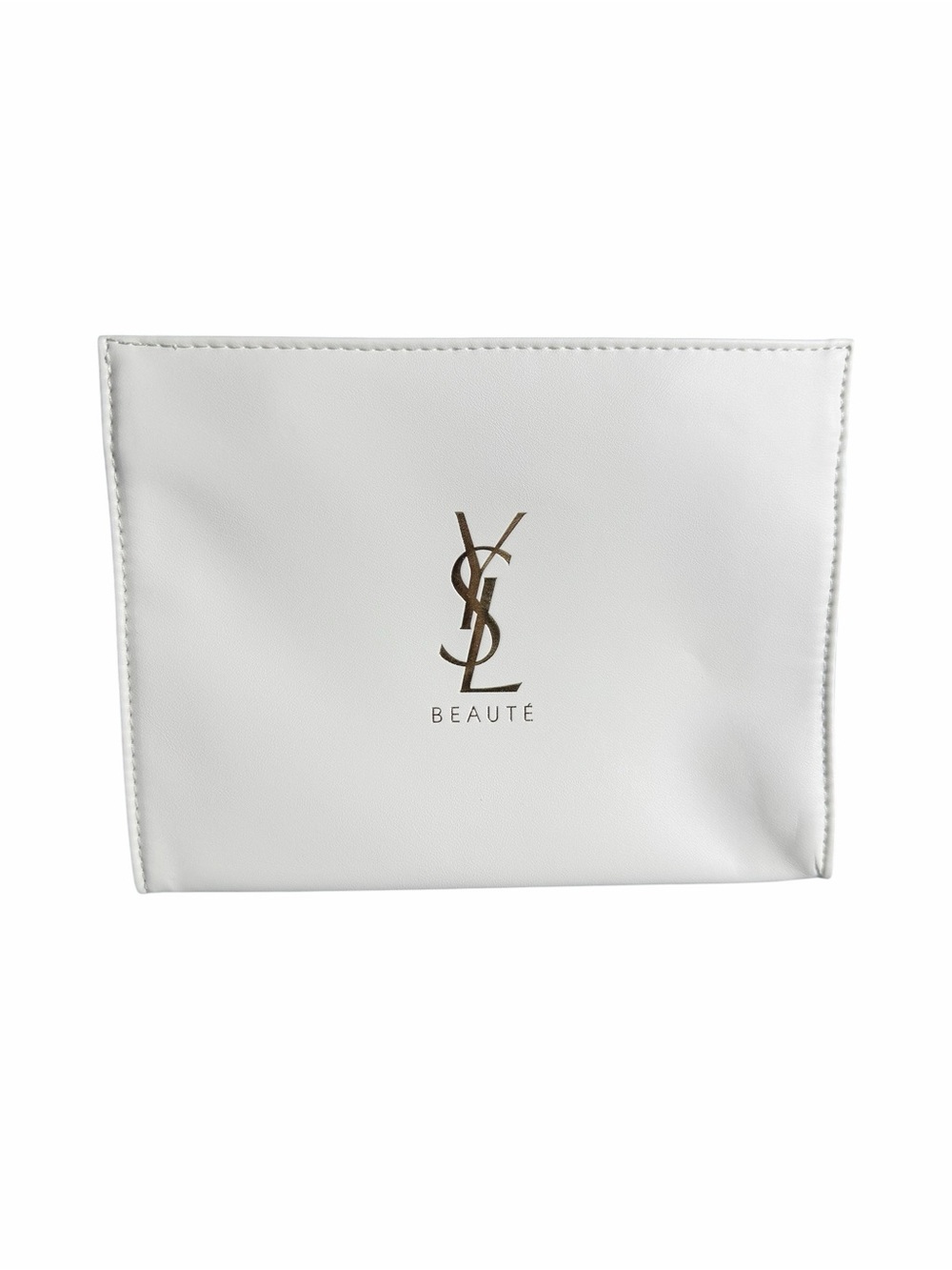 YSL Beaute White Cosmetic Bag Pouch